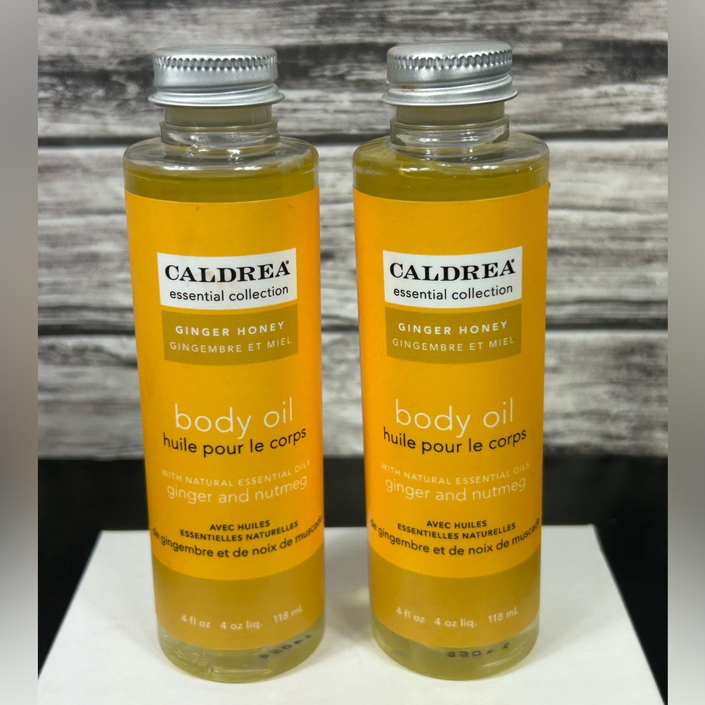 New Caldrea ginger honey body oil bundle of 2